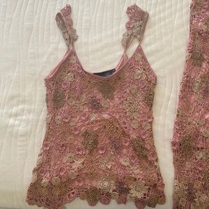 Beautifully embroidered with lining underneath. vintage dress that was worn once